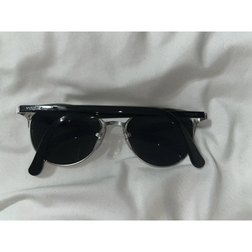 Vogue VO4011 352 Round Designer Sunglasses Eyeglasses Frames Black 49-18-140